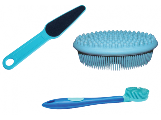 ?Niebieski zestaw do codziennej pielegnacji