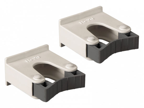 Wieszaki do mopa / szyny (2 szt.) białe