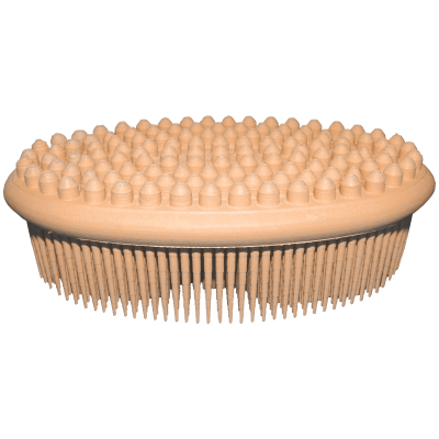 Szczotka kauczukowa do kąpieli i masażu ciała (łososiowa)