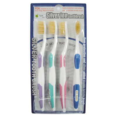 Szczoteczki do zębów SILVER (komplet 4 szt.)